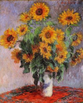 尅勞德 莫奈 Bouquet of Sunflowers